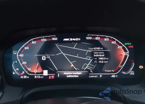 2022 BMW 3 Series M340I xDrive z USA, uszkodzony, nr VIN 3MW5U9J09N8C27677